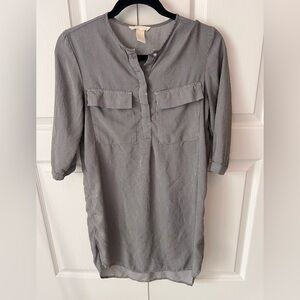 H&M pinstripe shirt dress